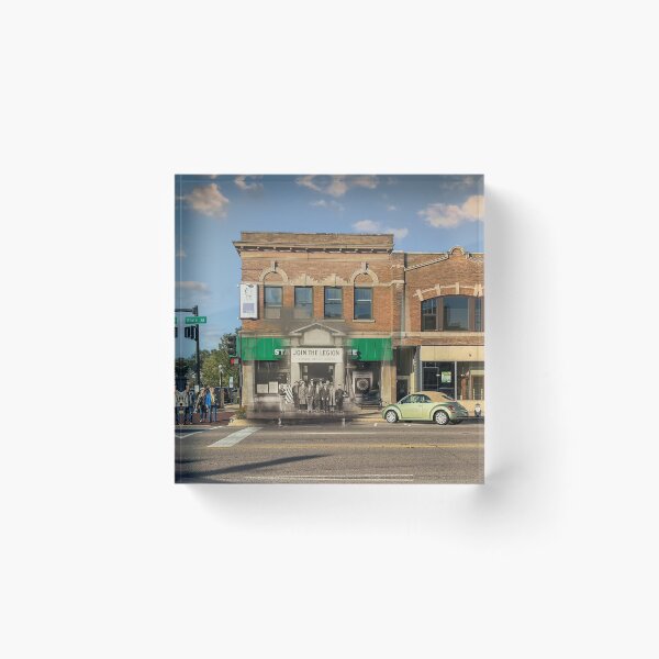 Item preview, Mashup - Geneva, IL - American Legion Members outside their Headquarters designed and sold by Shumway  Studio.