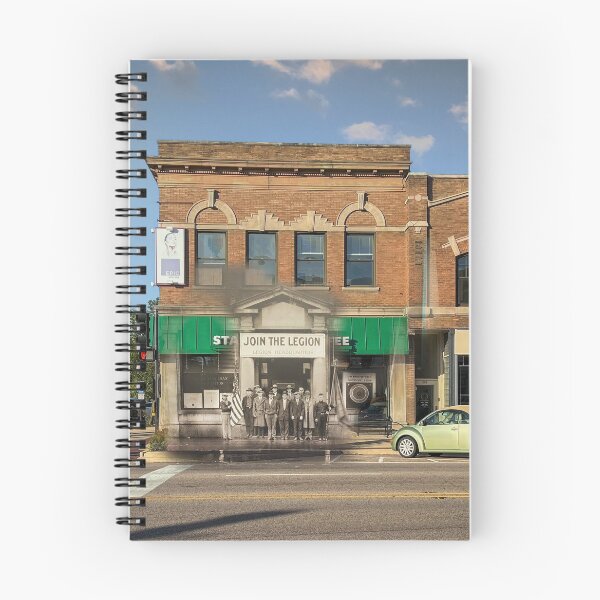 Item preview, Mashup - Geneva, IL - American Legion Members outside their Headquarters designed and sold by Shumway  Studio.
