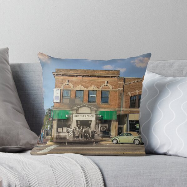 Item preview, Mashup - Geneva, IL - American Legion Members outside their Headquarters designed and sold by Shumway  Studio.