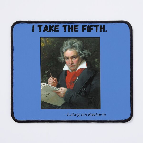 Item preview, Beethoven Joke Fifth Symphony/Amendment (Black Lettering) designed and sold by NewHumansDesign.