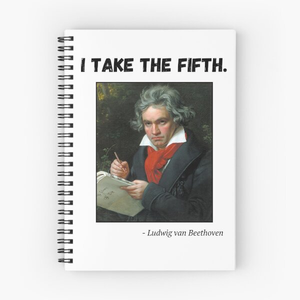 Item preview, Beethoven Joke Fifth Symphony/Amendment (Black Lettering) designed and sold by NewHumansDesign.