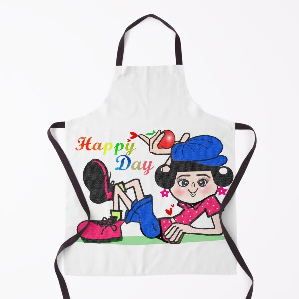 Item preview, Happy day - Cute lady designed and sold by Shirley cute art .