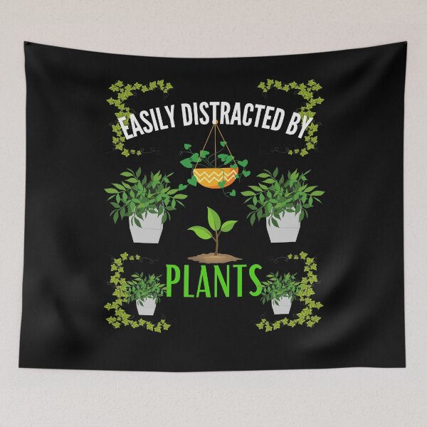 Item preview, Easily Distracted By Plants - Cute Plant Lover Gift designed and sold by lou731.