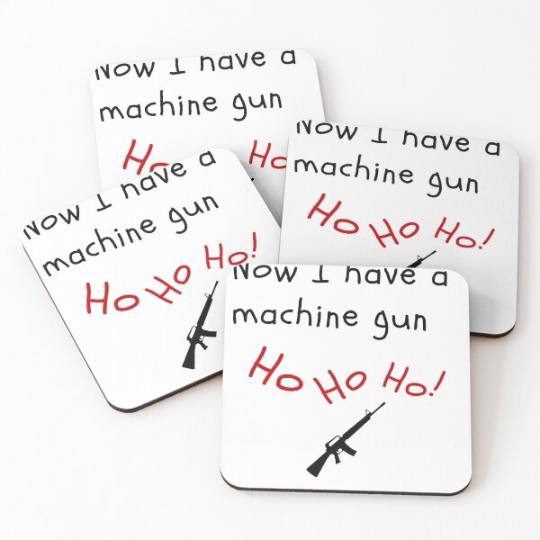 Item preview, Now I Have a Machine Gun - Funny Christmas Diehard jokes XMAS designed and sold by andrei49387.