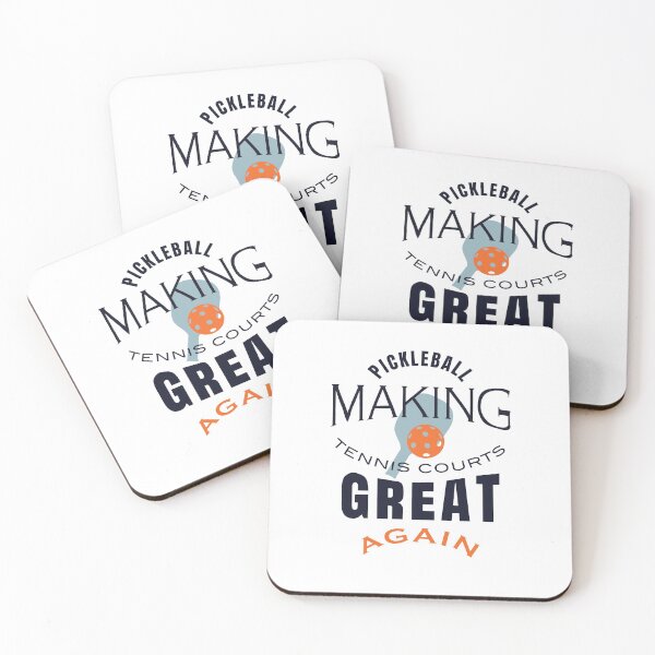 Item preview, Funny Pickleball Saying Making Tennis Courts Great Again designed and sold by whyitsme.