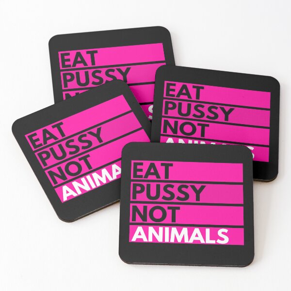 Item preview, Eat Pussy Not Animals - Vegan Pink Retro Style Print designed and sold by Vegginitup.