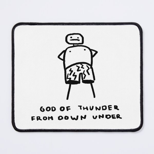 Item preview, God Of Thunder From Down Under designed and sold by 4naans.