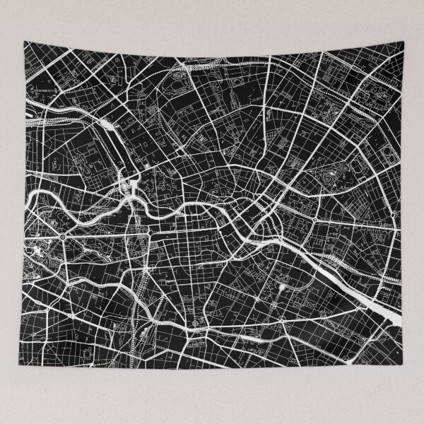 Item preview, Berlin, Germany, City Map - Black designed and sold by helloadventure.