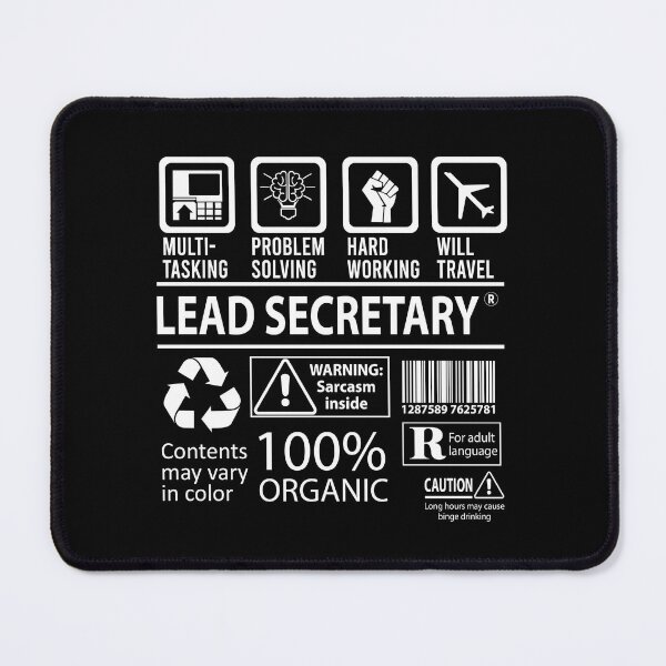 Item preview, Lead Secretary T Shirt - MultiTasking Certified Job Gift Item Tee designed and sold by sabinacsnm.