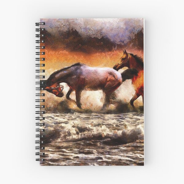 Item preview, Powerful Horses Galloping Through The Sea Digital Painting designed and sold by NeavesPhoto.