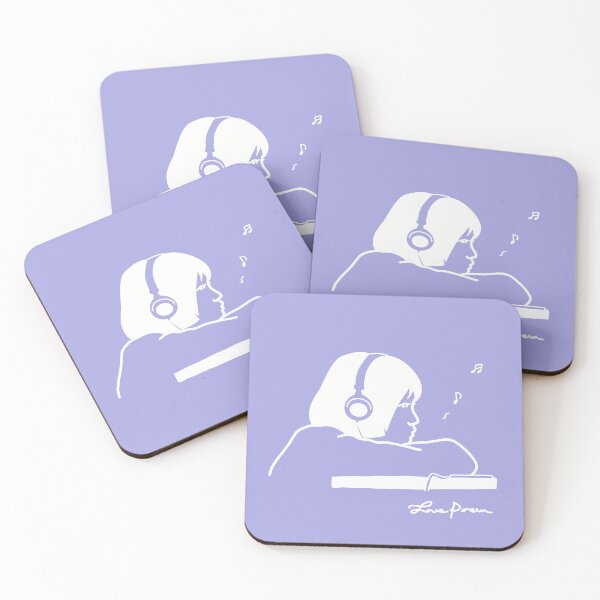 Item preview, The girl listening to music no.3 designed and sold by lovepoem7.
