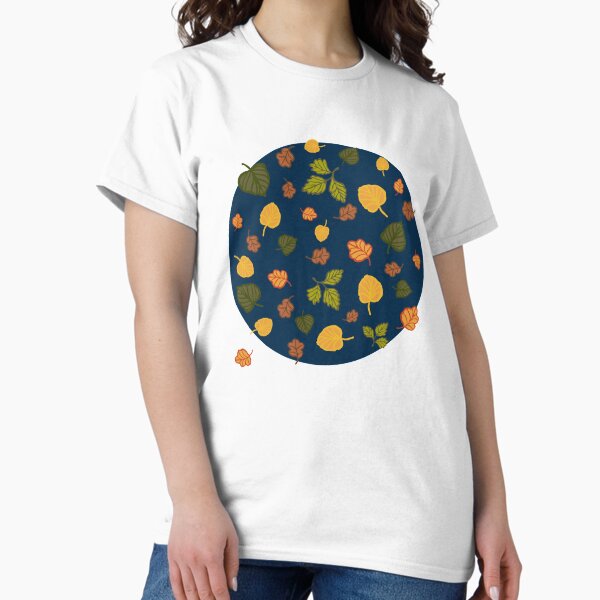 Colorful dancing leaves Classic T-Shirt