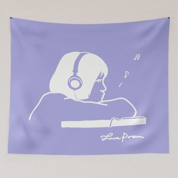 Item preview, The girl listening to music no.3 designed and sold by lovepoem7.