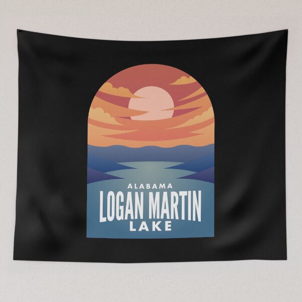 Item preview, Logan Martin Lake AL Retro Sunset designed and sold by HalpinDesign.