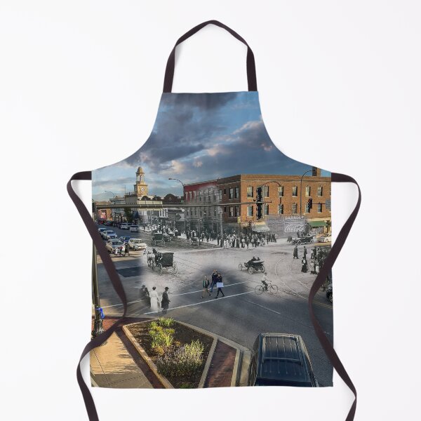 Item preview, Mashup Geneva, IL - Birdseye view of State and 3rd Street Intersection designed and sold by Shumway Studio.