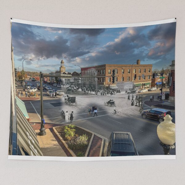 Item preview, Mashup Geneva, IL - Birdseye view of State and 3rd Street Intersection designed and sold by Shumway  Studio.