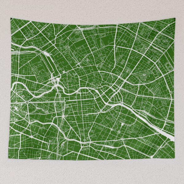 Item preview, Berlin, Germany, City Map - Green designed and sold by helloadventure.