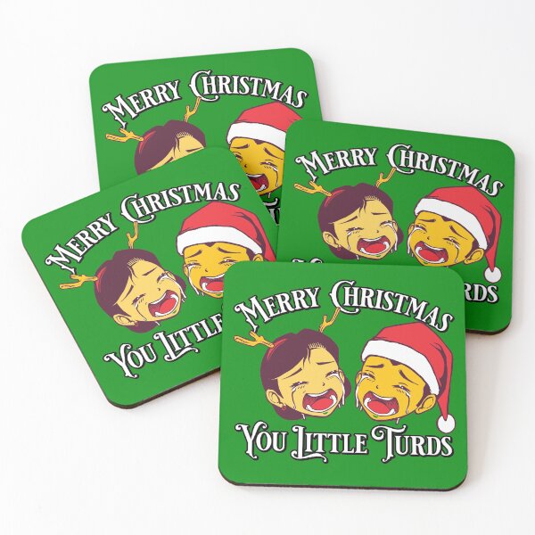 Item preview, Merry Christmas You Little Turds - Funny Crying Santa Kids designed and sold by PinkDonutTees.
