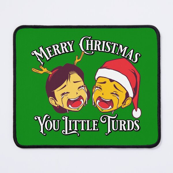 Item preview, Merry Christmas You Little Turds - Funny Crying Santa Kids designed and sold by PinkDonutTees.