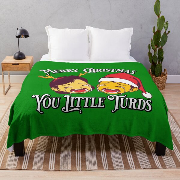 Item preview, Merry Christmas You Little Turds - Funny Crying Santa Kids designed and sold by PinkDonutTees.