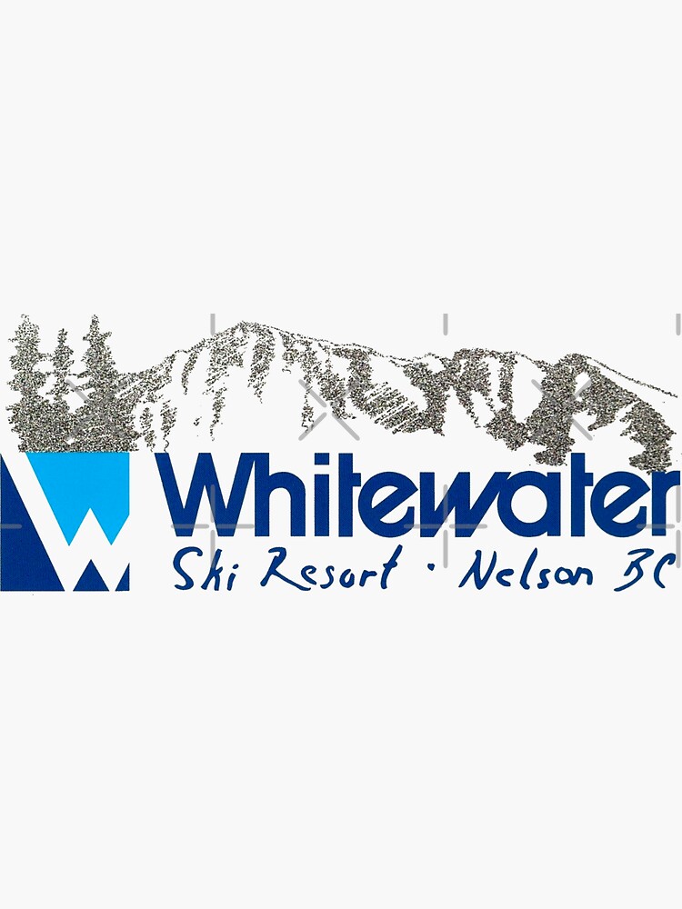 Thumbnail 3 of 3, Sticker, Whitewater Ski Resort Hill Nelson British Columbia Vintage designed and sold by hilda74.