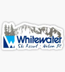 Whitewater Ski Resort Hill Nelson British Columbia Vintage Sticker