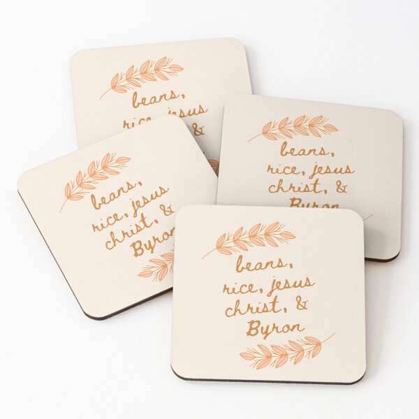 Item preview, beans rice jesus christ and byron but like. classy designed and sold by goblinbabe.