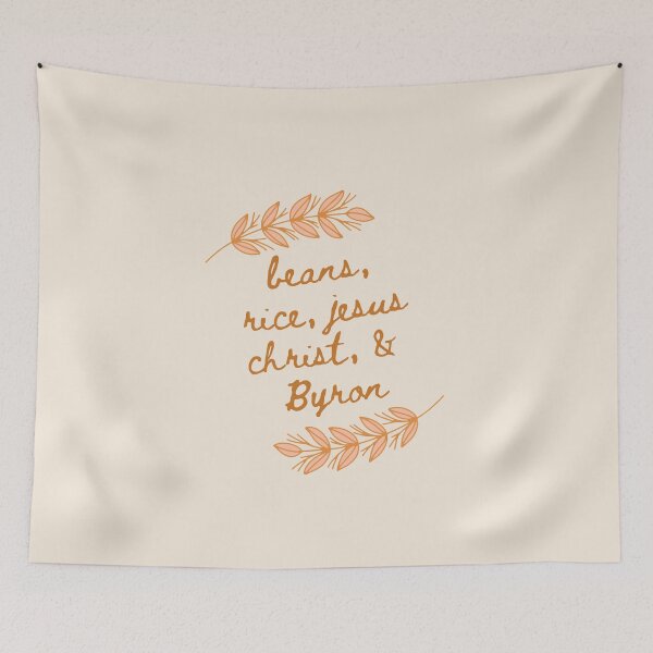 Item preview, beans rice jesus christ and byron but like. classy designed and sold by goblinbabe.