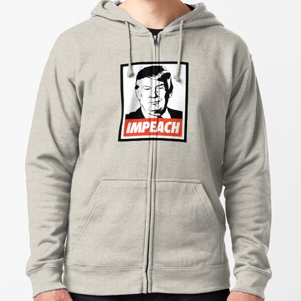 Impeach Trump Zipped Hoodie