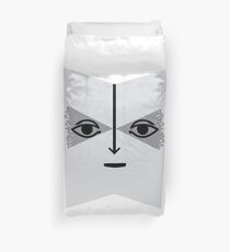 The Masked Man Stares Duvet Cover