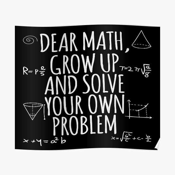 math worksheets posters redbubble