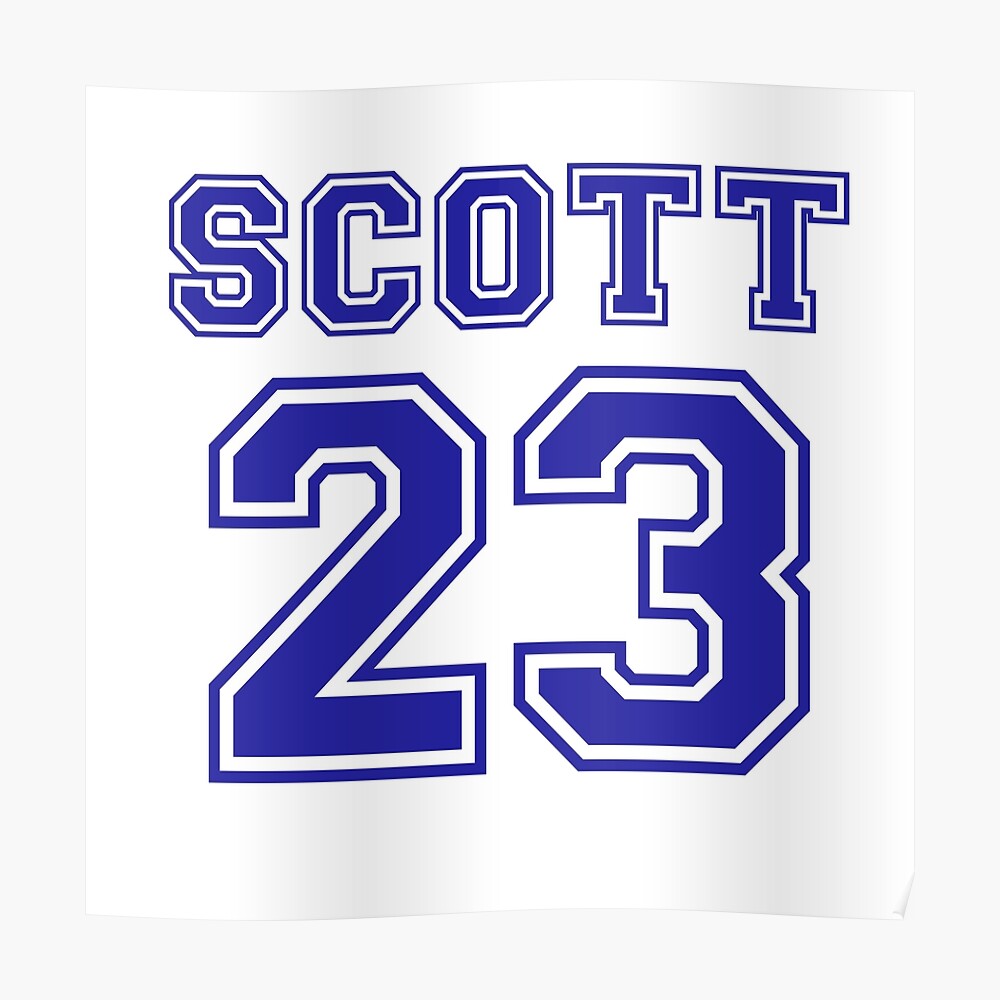 scott 23 one tree hill ravens jersey Sticker for Sale by lunalovebad