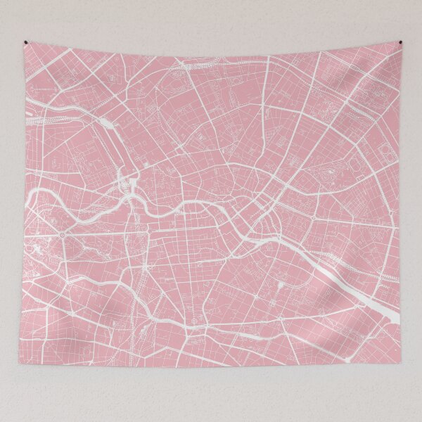 Item preview, Berlin, Germany, City Map - Pink designed and sold by helloadventure.