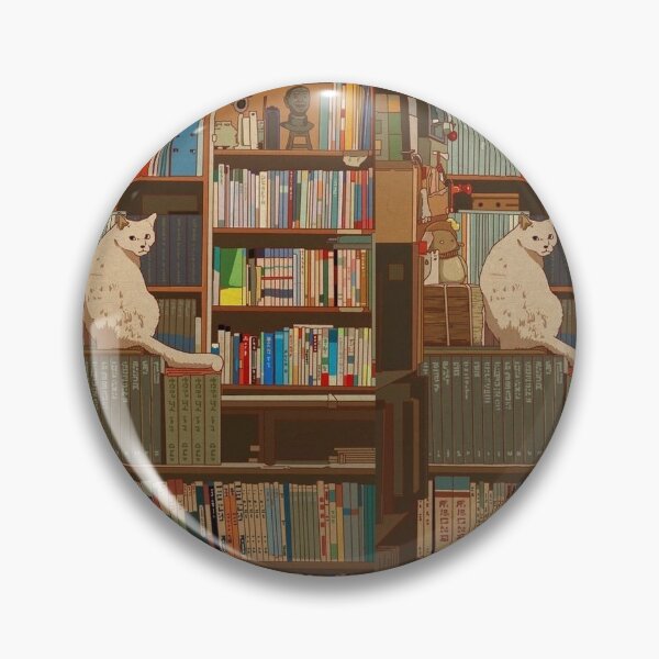 Item preview, library cat designed and sold by pele1233.