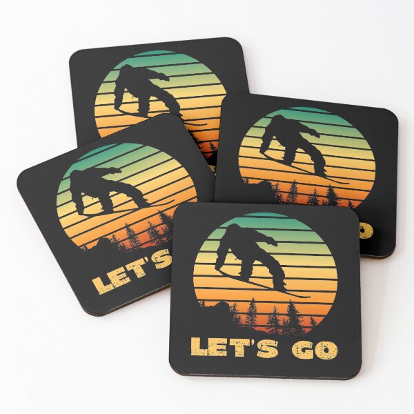 Item preview, Let's Go, I'd Rather Be Snowboarding, Let's Shred, Vintage, Retro designed and sold by Coralgb.