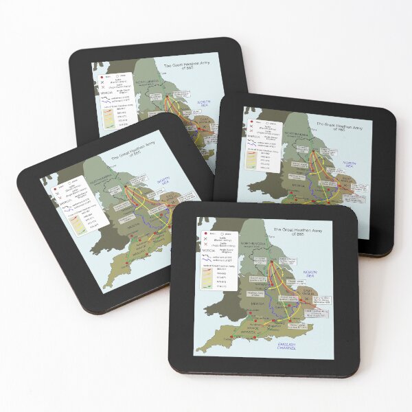 Item preview, Map of the Great Heathen Army in Britain  designed and sold by History Merch!.