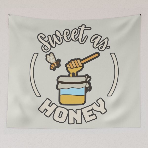 Item preview, Sweet As Honey Cute Honey Jar And Bee  designed and sold by TrulyEpoque.