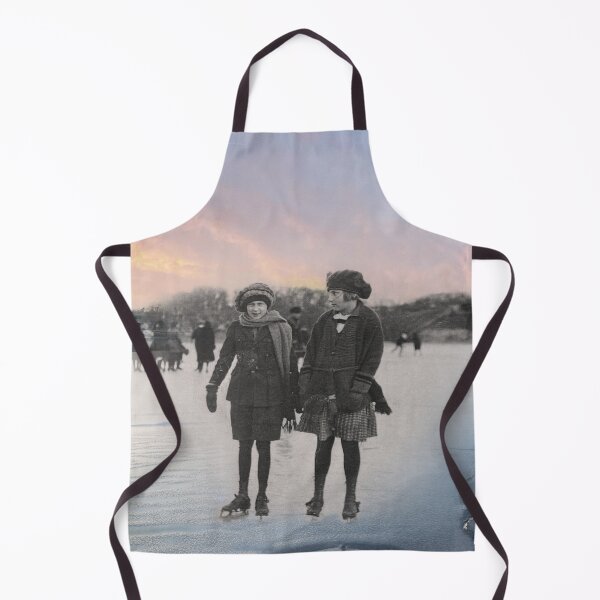 Item preview, Mashup St. Charles, IL - Children Ice Skating on the Frozen Fox River designed and sold by Shumway Studio.