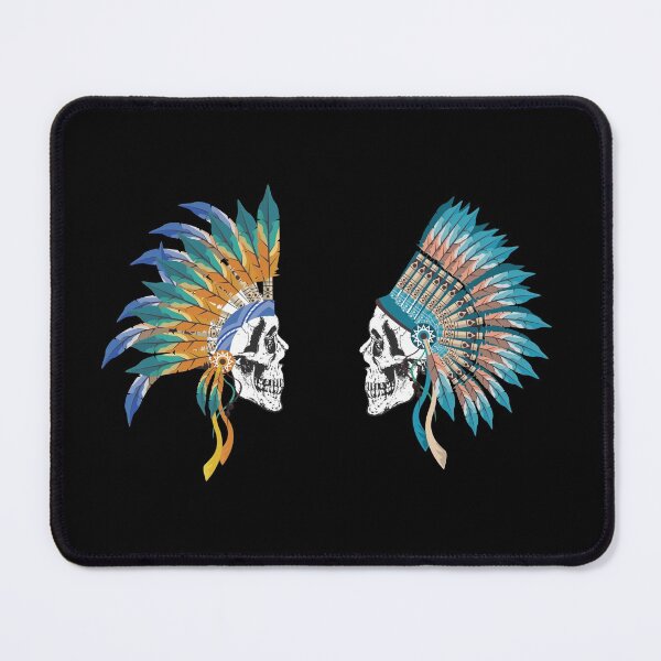 Item preview, Skulls Indian chiefs designed and sold by CrazyHowCool.