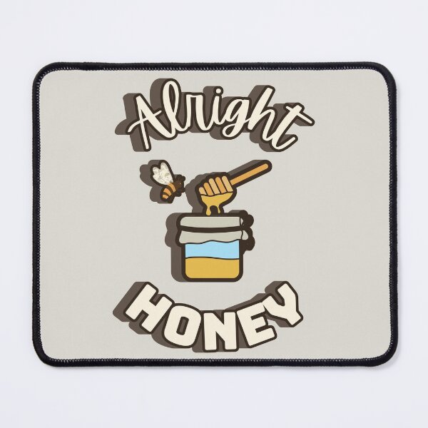 Item preview, Alright Honey Cute Honey Jar And Bee  designed and sold by TrulyEpoque.