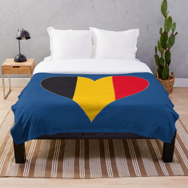Item preview, Bandera de Bélgica corazón / azul designed and sold by emeksedesign.