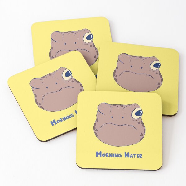 Item preview, Grumpy frog face - I am not a morning person - Morning Hater designed and sold by elevenkivi.