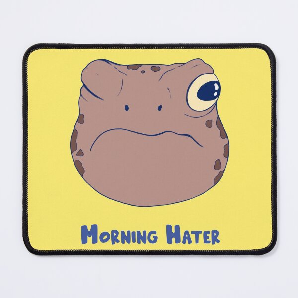 Item preview, Grumpy frog face - I am not a morning person - Morning Hater designed and sold by elevenkivi.