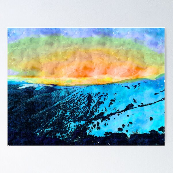 Item preview, Mount Hotham Sunset designed and sold by Earth-Magic.