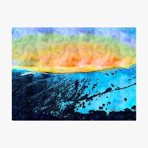 Item preview, Mount Hotham Sunset designed and sold by Earth-Magic.