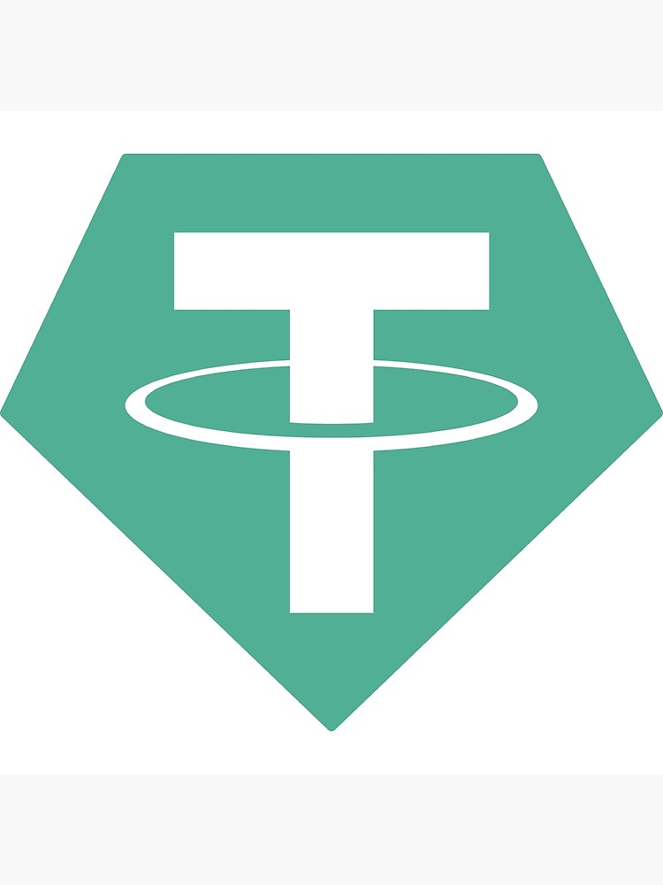 "Tether Diamond Logo" Poster by Davidnh8 Redbubble
