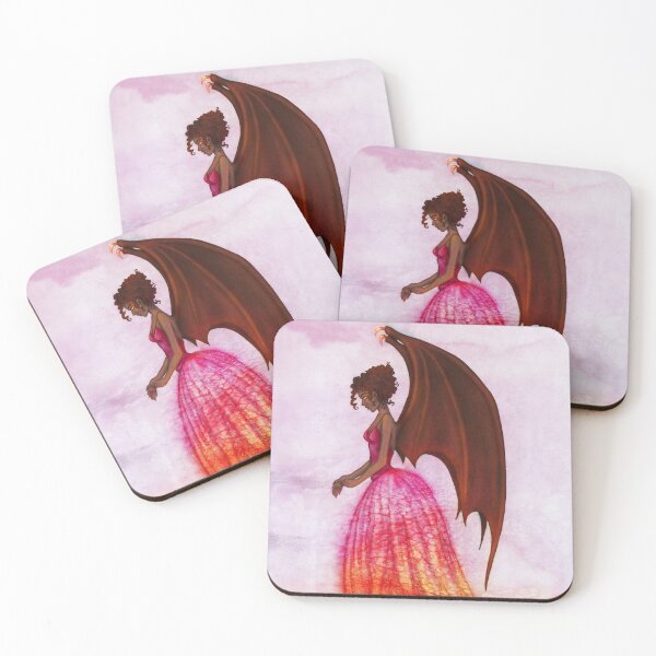 Item preview, Winged Demon Lady - On Fire! designed and sold by SquareNavel.