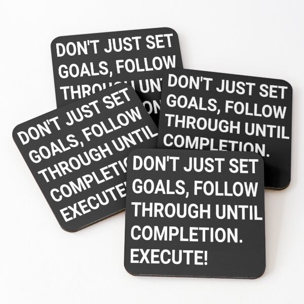 Item preview, Don't Just Set Goals Follow Through Until Completion Execute T-shirt,Christmas Gift Idea,Graphic Tee designed and sold by Djikou.