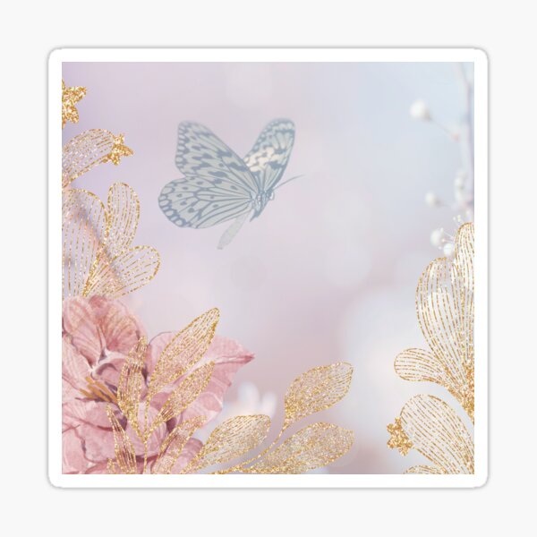 Shimmering Butterfly Goddess Divine Feminine Design Sticker