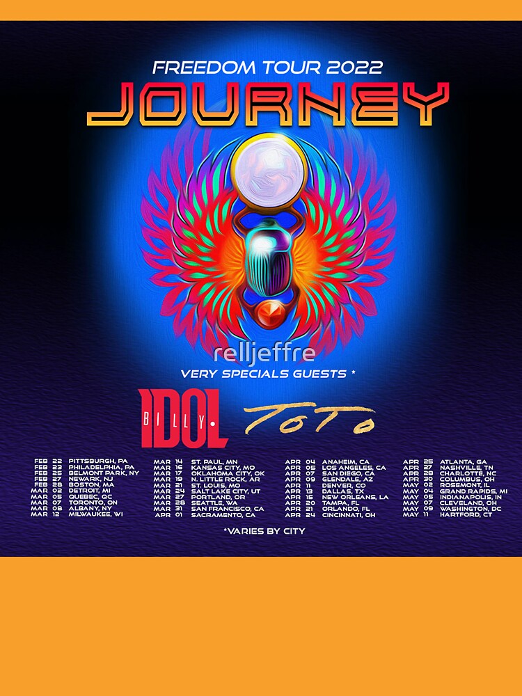Journey Band Tour Dates 2022 Masdes TShirt
